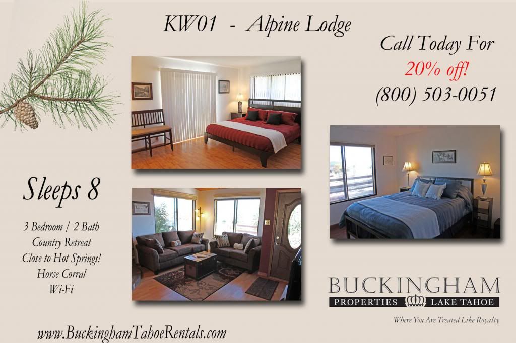South Lake Tahoe Vacation Rentals | Buckingham Properties | Luxury Vacation Rental