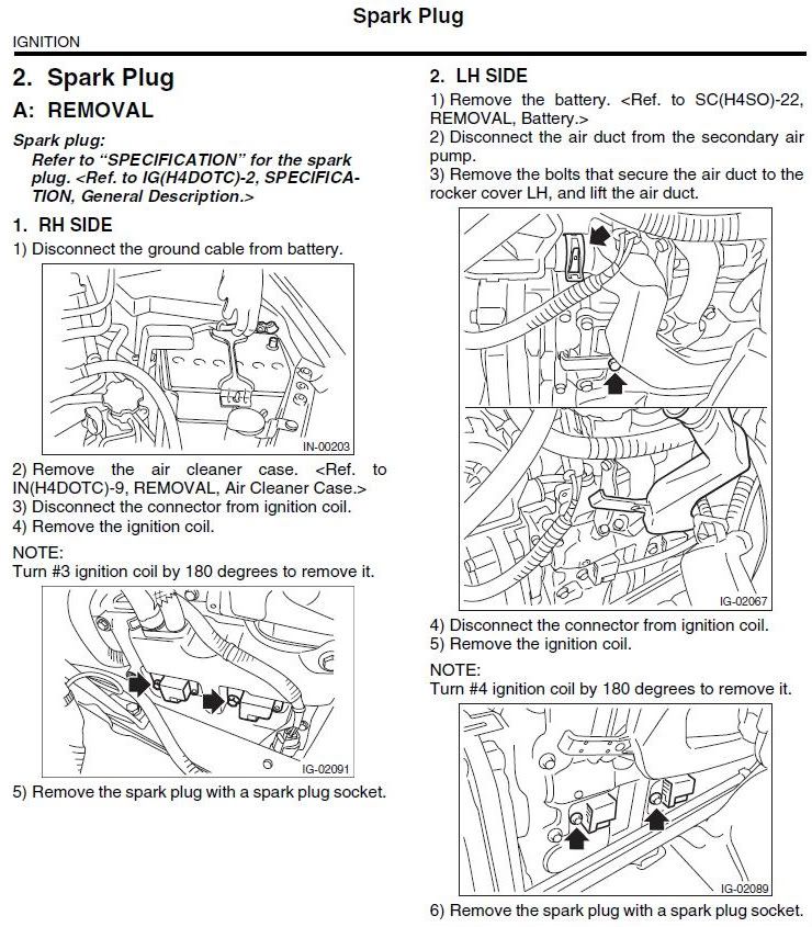 Changing Plugs...Quick Question Subaru WRX Forums