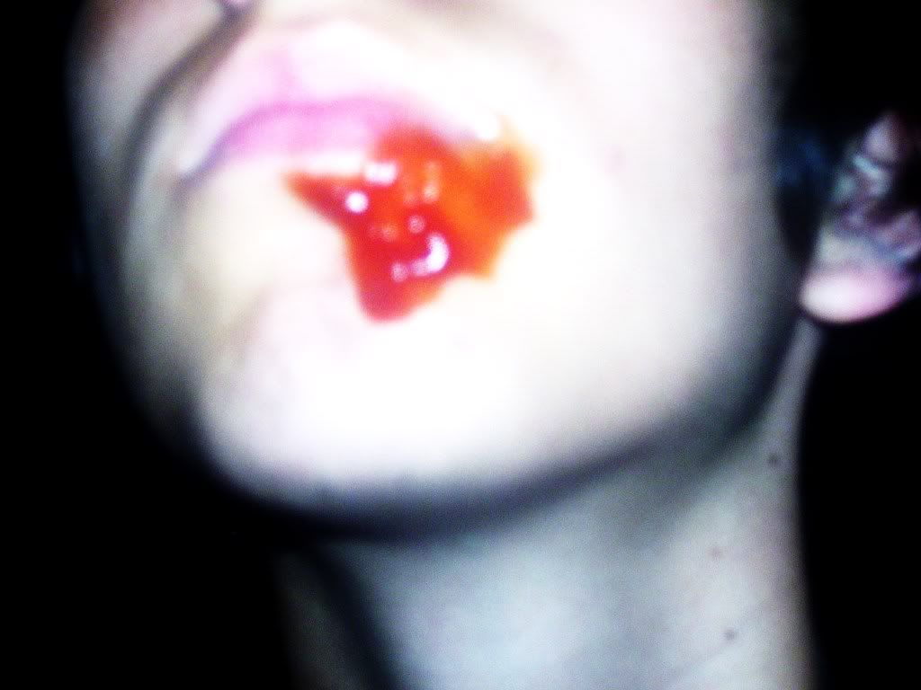 lip piercing gone bad picture by 20EmoKid09 - Photobucket