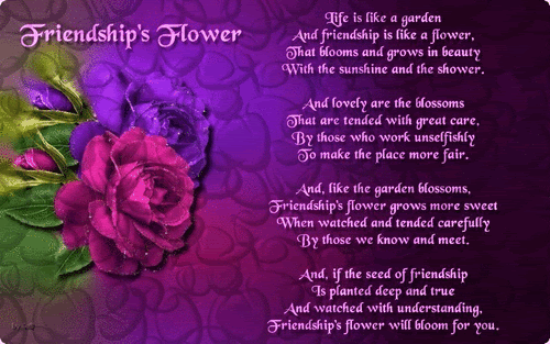 friendship flowers in heart shape comments