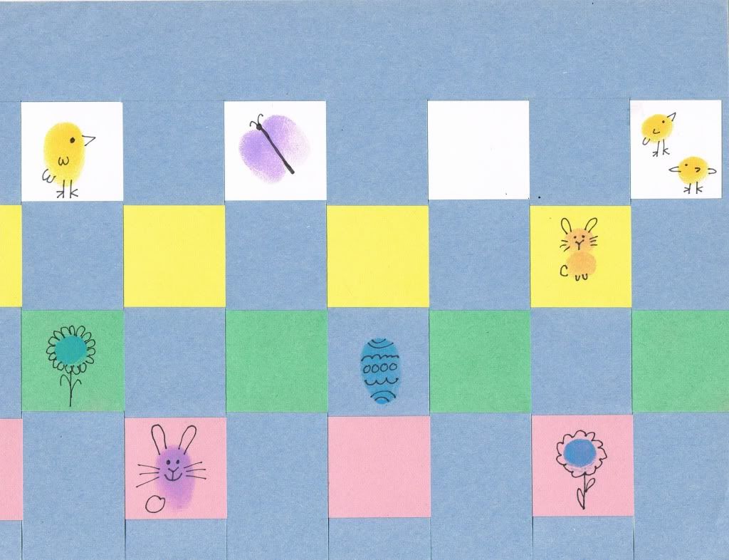 Easter placemat craft for kids