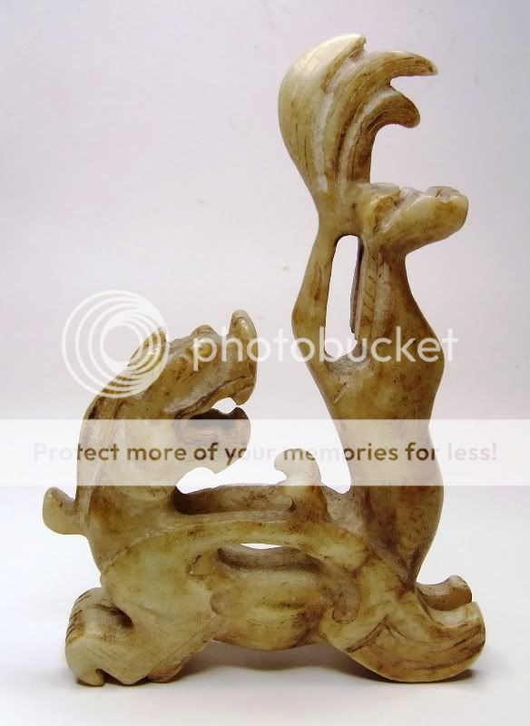 Chinese Jade Amulet Dragon Statue   260g  