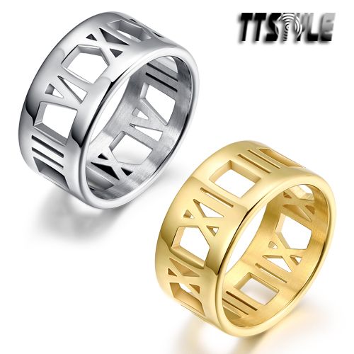 Steel RING Free Size from 11-13 NEW UNIQUE T&T Gold S