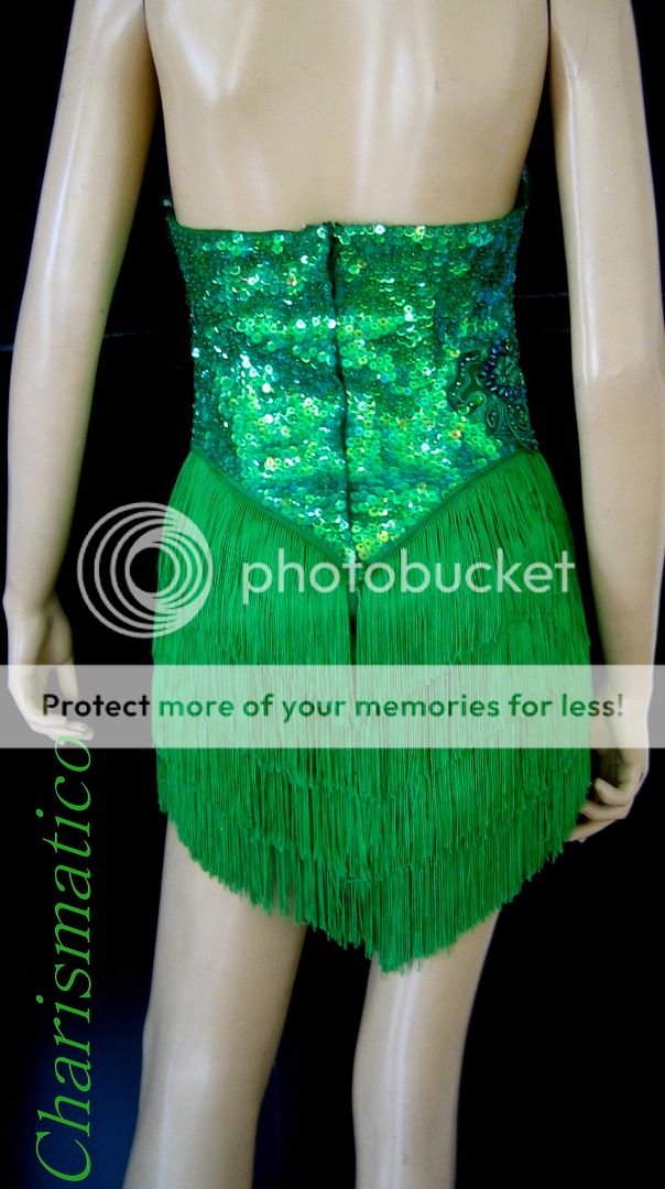 CUSTOM DRAG QUEEN sequin Latin CABARET dance dress